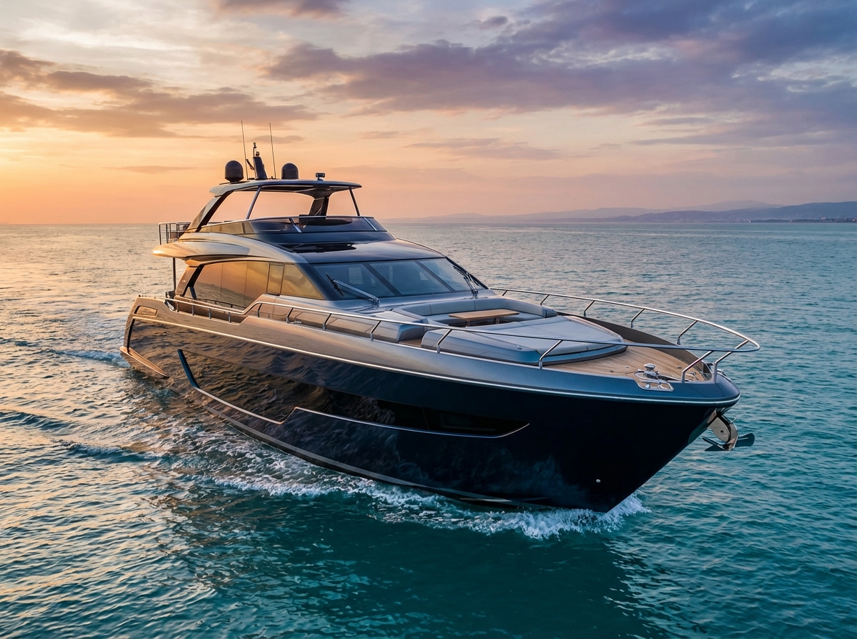 Yacht Riva 66 Ribelle, illustration des bateaux haut de gamme que les configurateurs cherchent à représenter